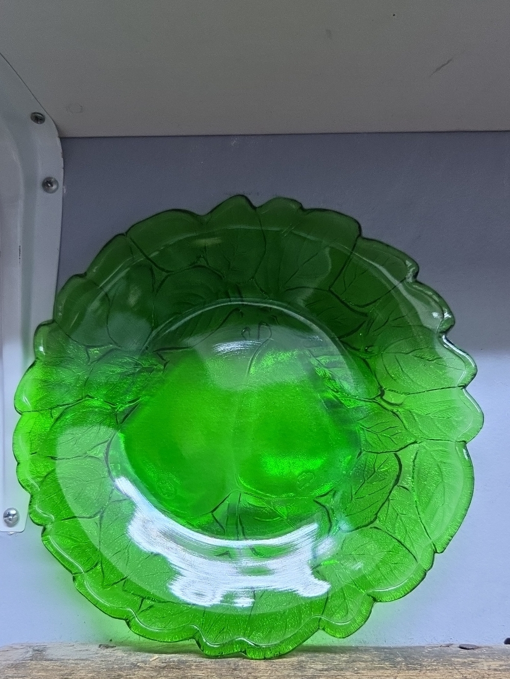Vintage Indiana Glass Sweet Pear Pattern- Avacado Green